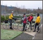 SBC Members cycling on the Cendar River Trail, Renton.