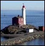 Fisguard Lighthouse at Esquimalt Lagoon
Nature Sanctuary, Vancouver Island.