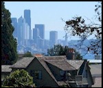 View of Seattle from Magnolia Bluff.