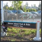 Mercer Island Trail exiting to Bellevue.