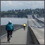 I-90 Bicycle Trail from Leschi to Mercer Island.